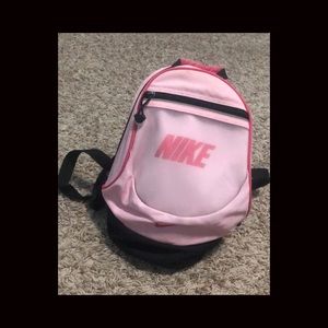 Nike Pink and Black Mini Backpack